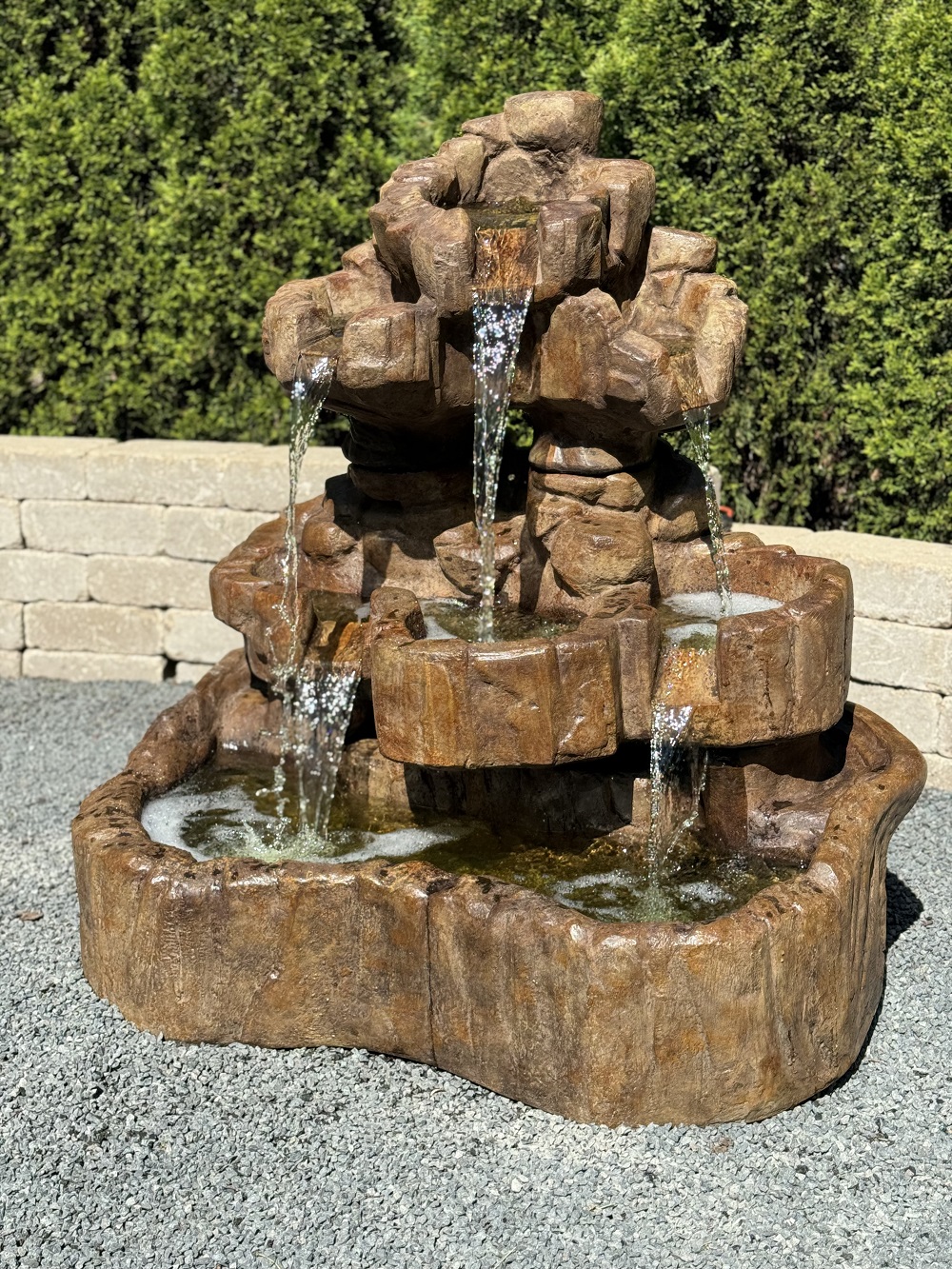 Medium Rock Falls Fountain