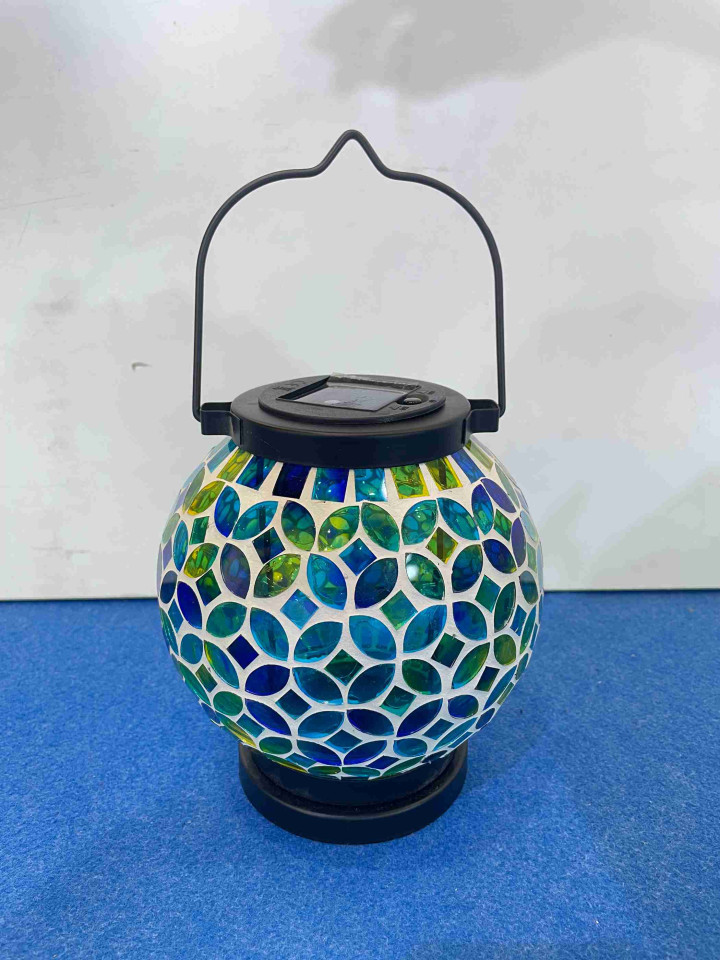 Solar Powered Mosaic Lantern