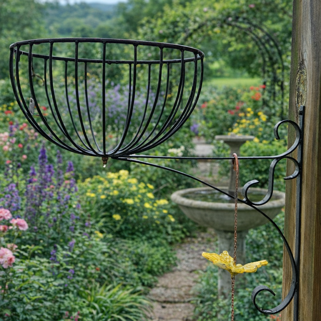 Metal Wall Mounted Hanging Basket